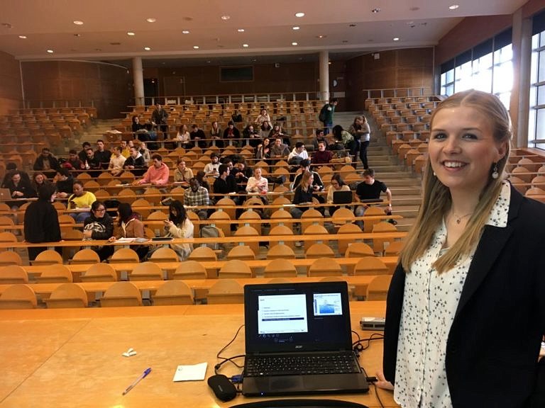 Christina Kempf guest lecturer at the University of Montpellier, France