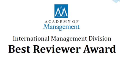 Towards entry "AOM: Best Reviewer Award for Laura Kirste"